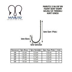 Maruto 3196-2XF Bn İğne No:3/0 (5Pcs)