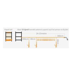 Abari Kasnaklı Palamut Çaparisi 25 Ad Mustad 3/0 İğneli