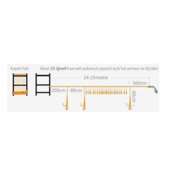 Abari Kasnaklı Palamut Çaparisi 25 ad 4/0 Mustad iğneli