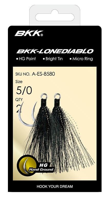 BKK Lone Diablo BT- Black Bucktail Olta İğnesi 3/0