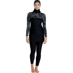 Zoggs Stellar 3 Piece Modesty Suit Kadın Mayosu Siyah - 34