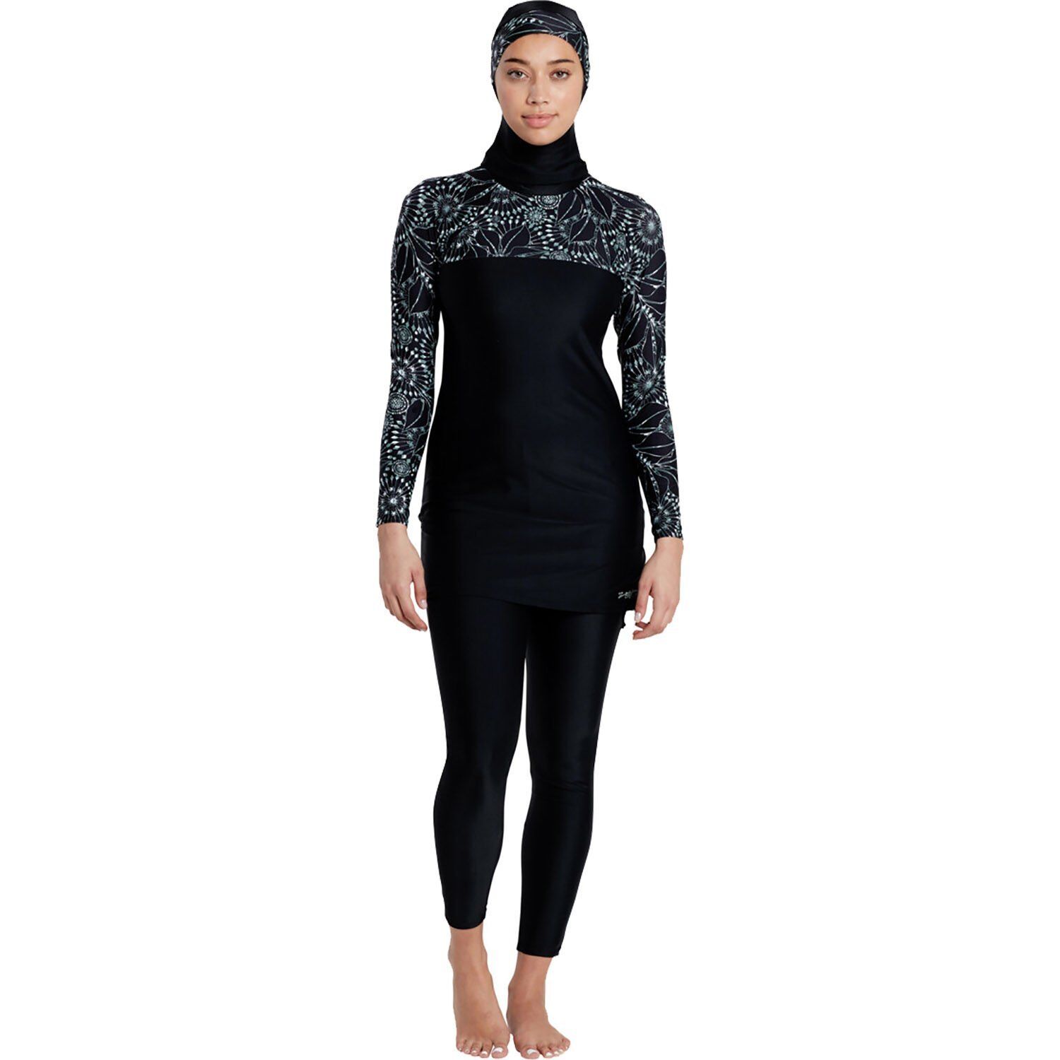 Zoggs Stellar 3 Piece Modesty Suit Kadın Mayosu Siyah - 38