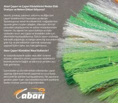 Abari 10x25 El Yapımı İstavrit Çapari, Siyah İğne, 2li paket