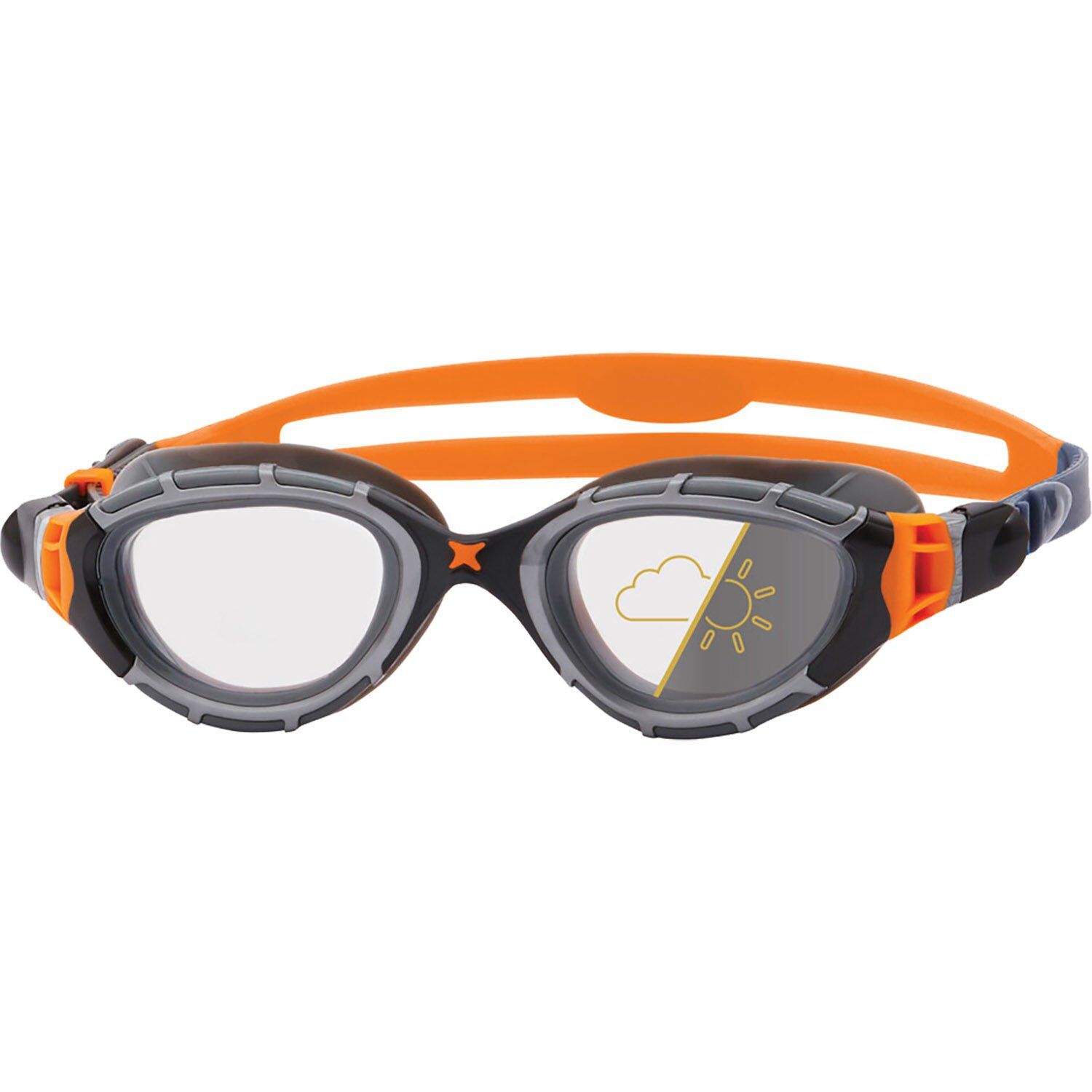 Zoggs Predator Flex Reactor Unisex Yüzücü Gözlüğü Gri - Standart