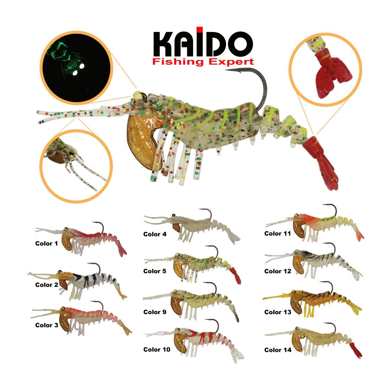 LC70S Shrimp Bait Karides 70mm 7.4g