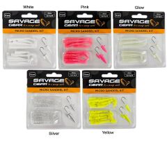 Savage gear Lrf Micro Sandeel Kit 12 Adet(1+1.5+5) Sahte Balık White