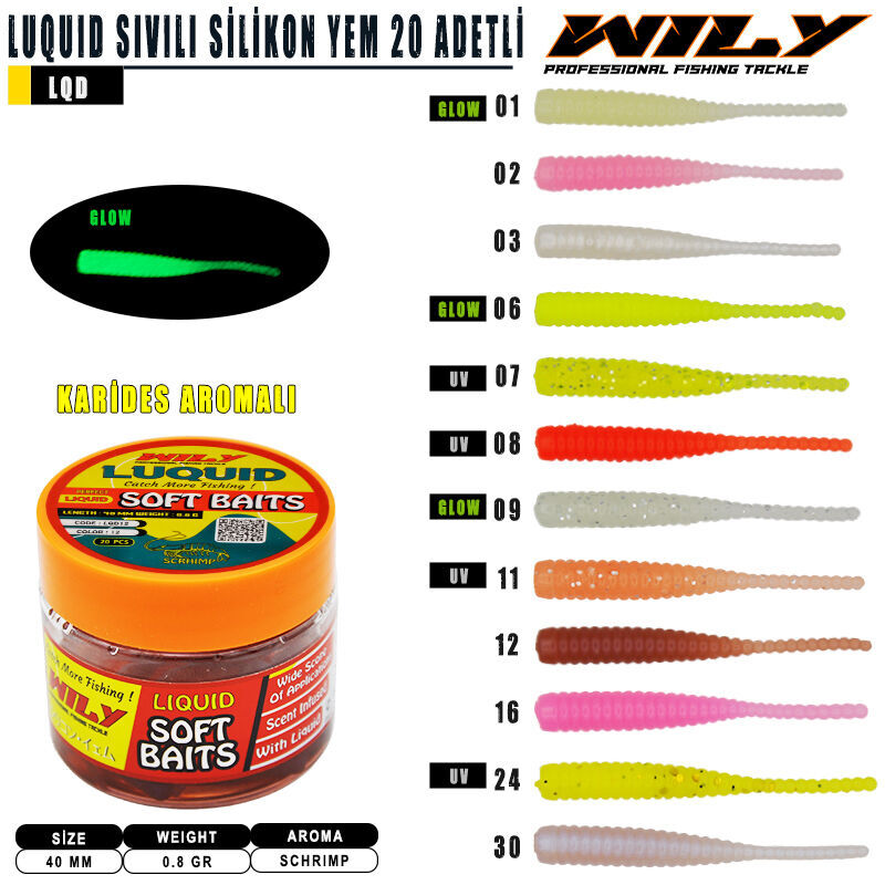 Wily Luquid Sıvılı Silikon  40 mm 20 Adetli