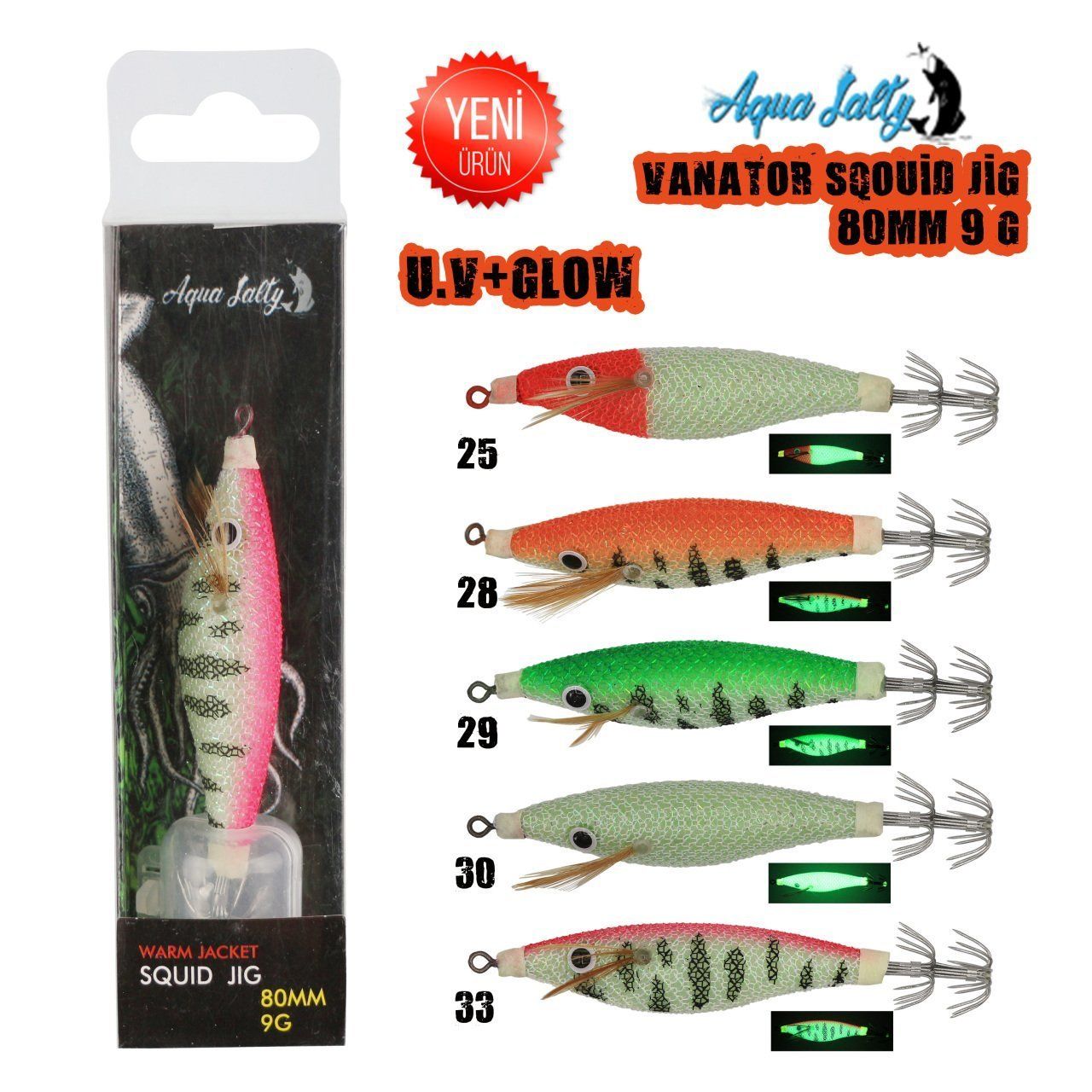 Vanator Squid Jig 80mm 9gr
