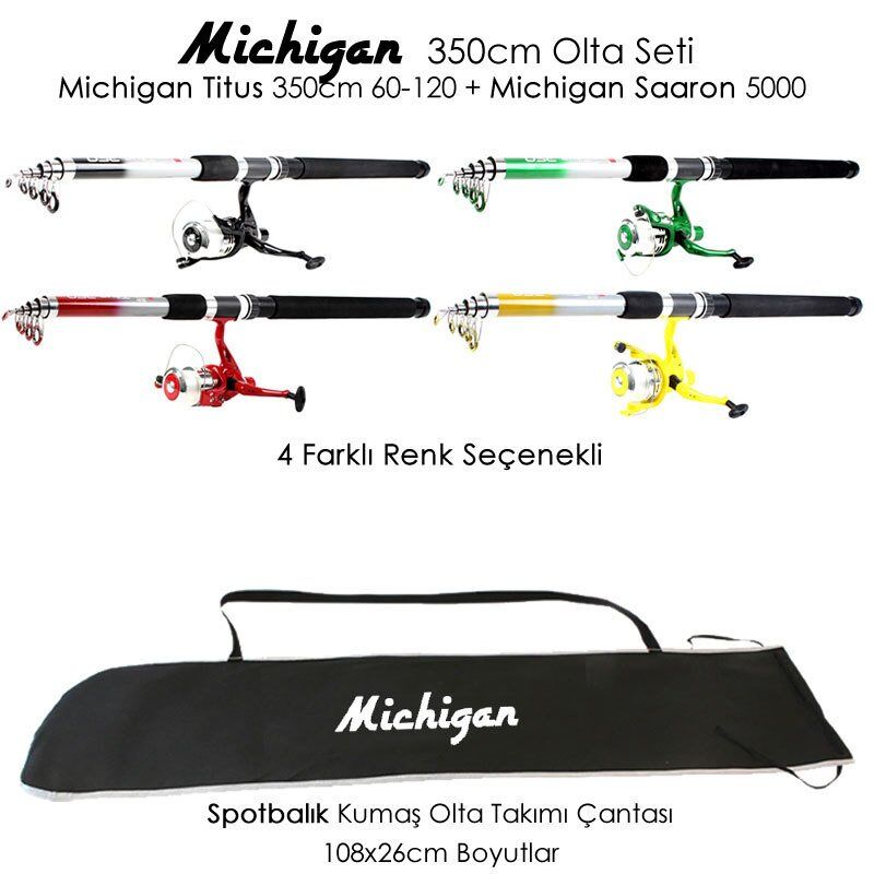 Michigan Titus 350cm Saaron 5000 Olta Seti Takımı