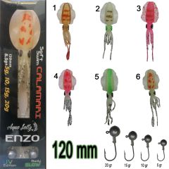 Enzo Soft Swim Calamari 120mm + Jig Head