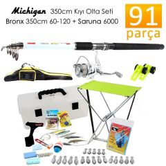Michigan Seat Kıyı Olta Takımı Seti 91 Parça