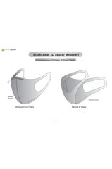 BLACKSPADE Çocuk Koruyucu Maske Lacivert Kamo S1