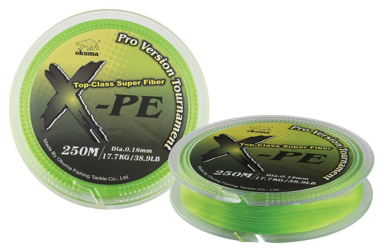 Okuma X-PE Dynema 8 Kat 250 mt Green Örgü İp 0,15 mm