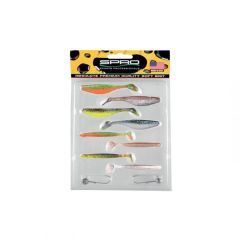SPRO Ready 4 Fish Sil.Yem & Jig Head Seti E7-8 1/8