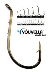 Youvella 1364 Delikli Tırnaklı Papağan Olta İğnesi 100'lü Kutu Bronz 2/0