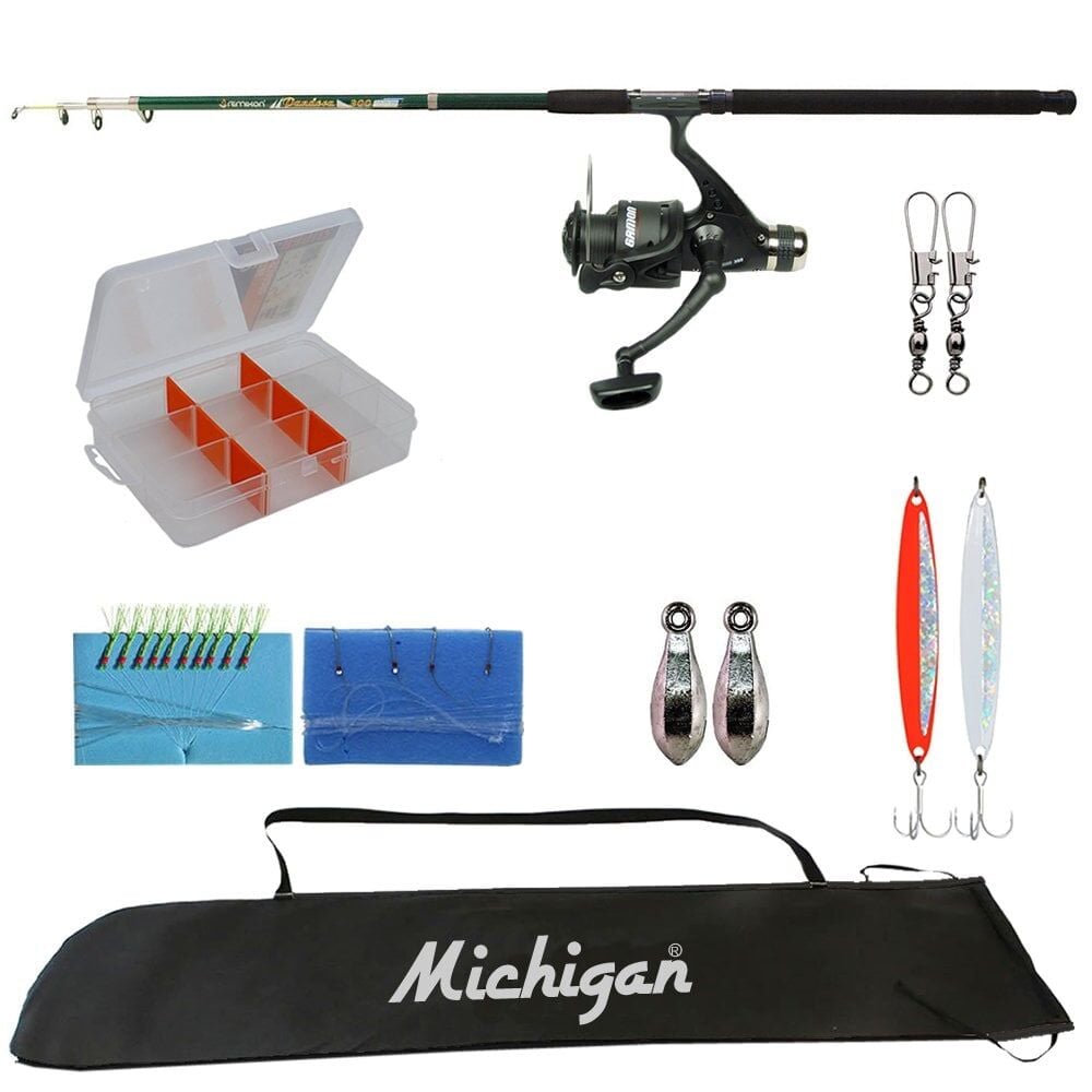 Michigan Kino Makine&Kamış Olta Takımı Seti