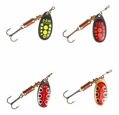 Dam Effzett Standard Spinner 3 gr #1 Kaşık Black Red