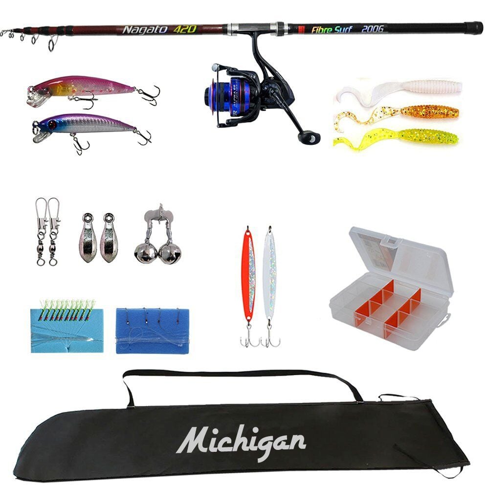 Michigan Buffalo Surf Kamış&Makine Olta Seti