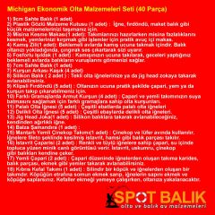 Michigan Ekonomik Olta Takımı Malzemeleri Seti