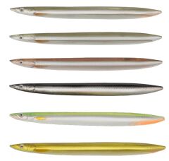 Savage gear B-SG Line Thru Sandeel 125mm 19g Sahte Balık 05-YG Silver