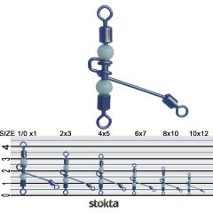 Inox Boncuk Uzun Bilyalı 3lü Fırdöndü 10lu