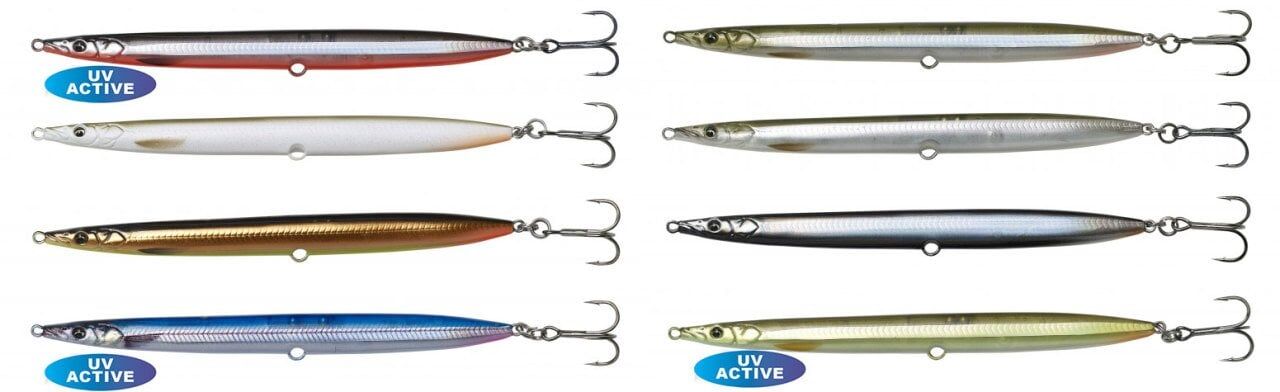 Savage gear Sandeel Pencil 125 mm 19 gr Sahte Balık Blue Silver UV