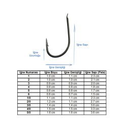 Marlin 505 Siyah Nikel Olta İğnesi No:2 (100Pcs)