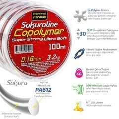 Sakura Copolymer Monofilament Misina 100m