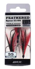 BKK Feathered Spear 21-SS Üçlü Olta İğnesi 1 3 Pcs
