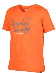 Savage gear Simply  Savage V-neck Tee Grey T-Shirt L