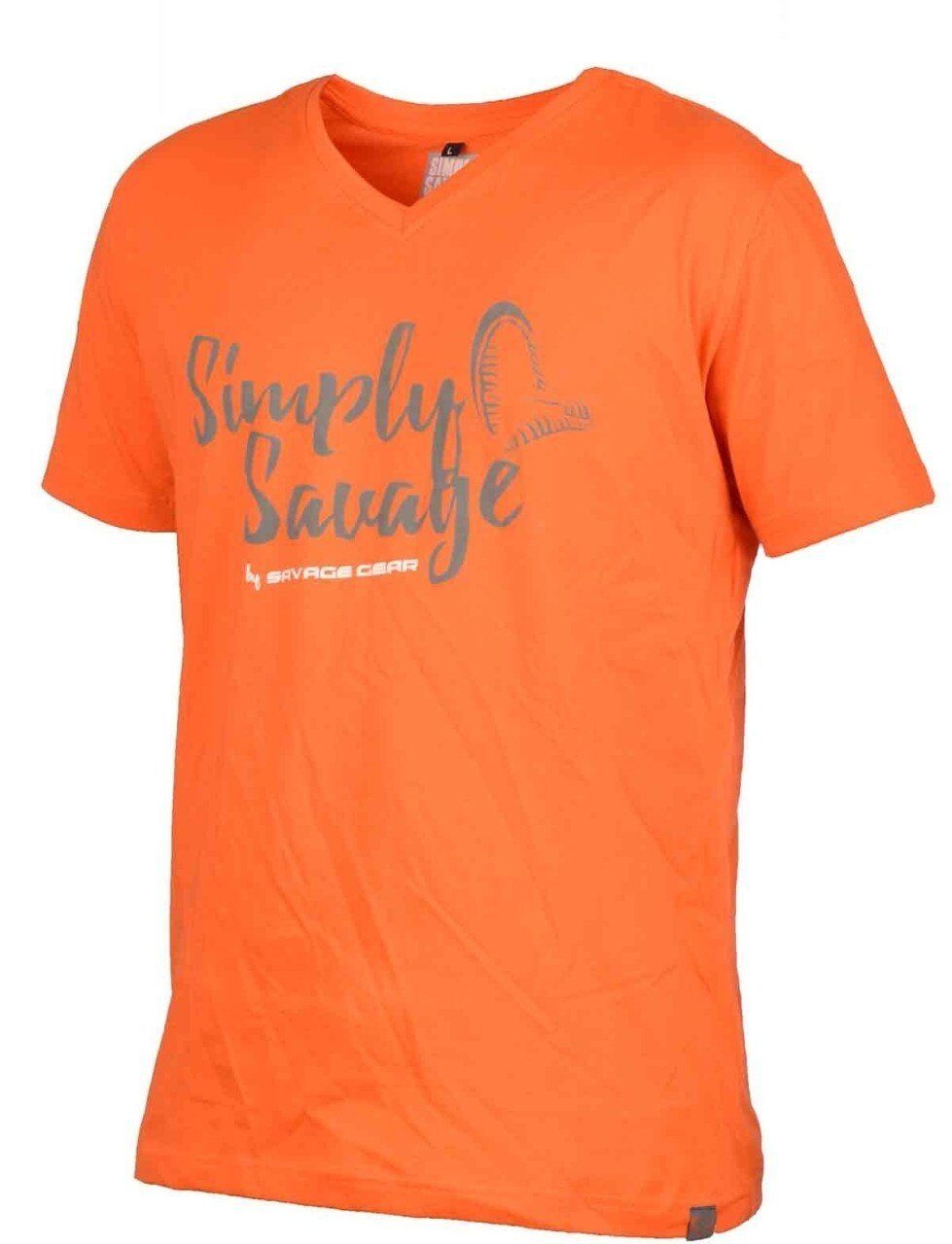 Savage gear Simply  Savage V-neck Tee Grey T-Shirt XL