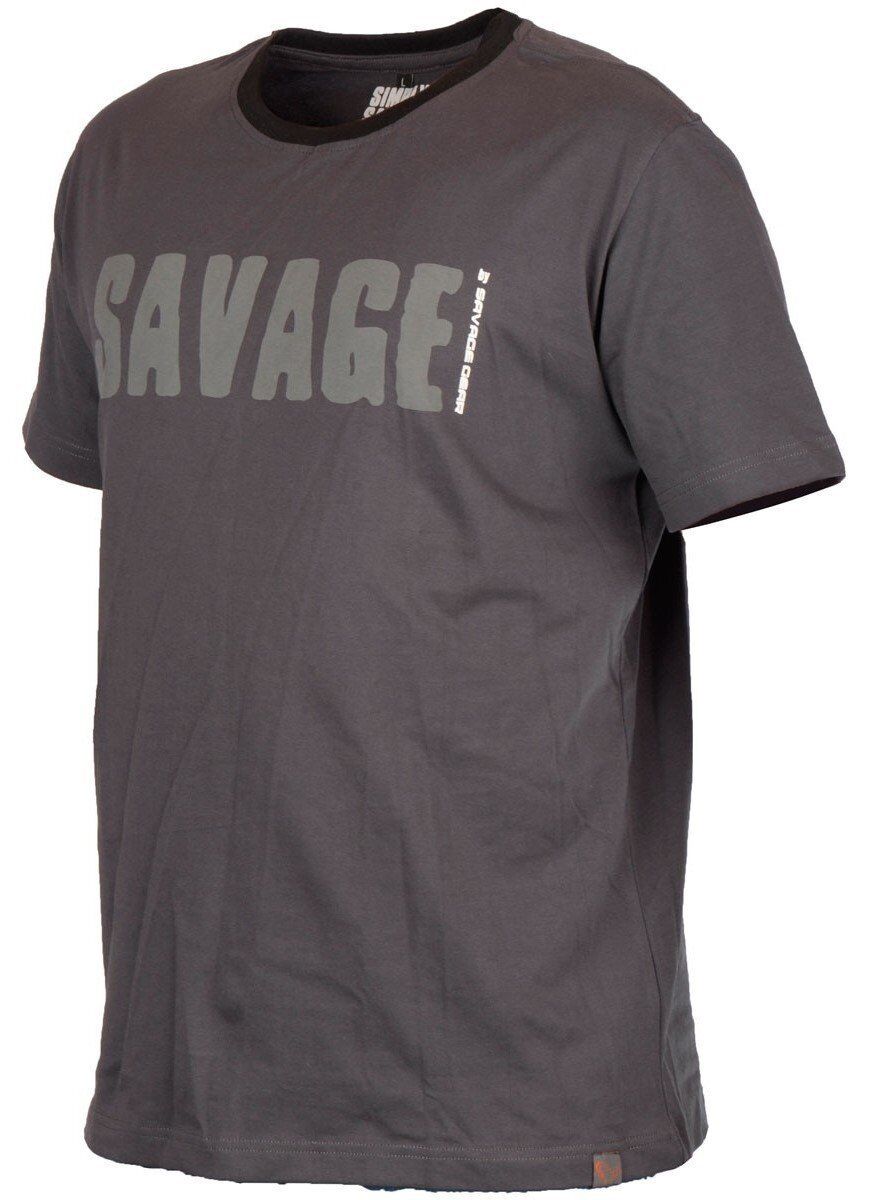 Savage gear Simply Savage Tee Grey T-Shirt XL