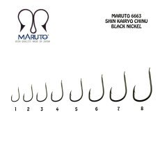 Maruto 6663NS Siyah Nikel Olta İğnesi No:2 (20Pcs)