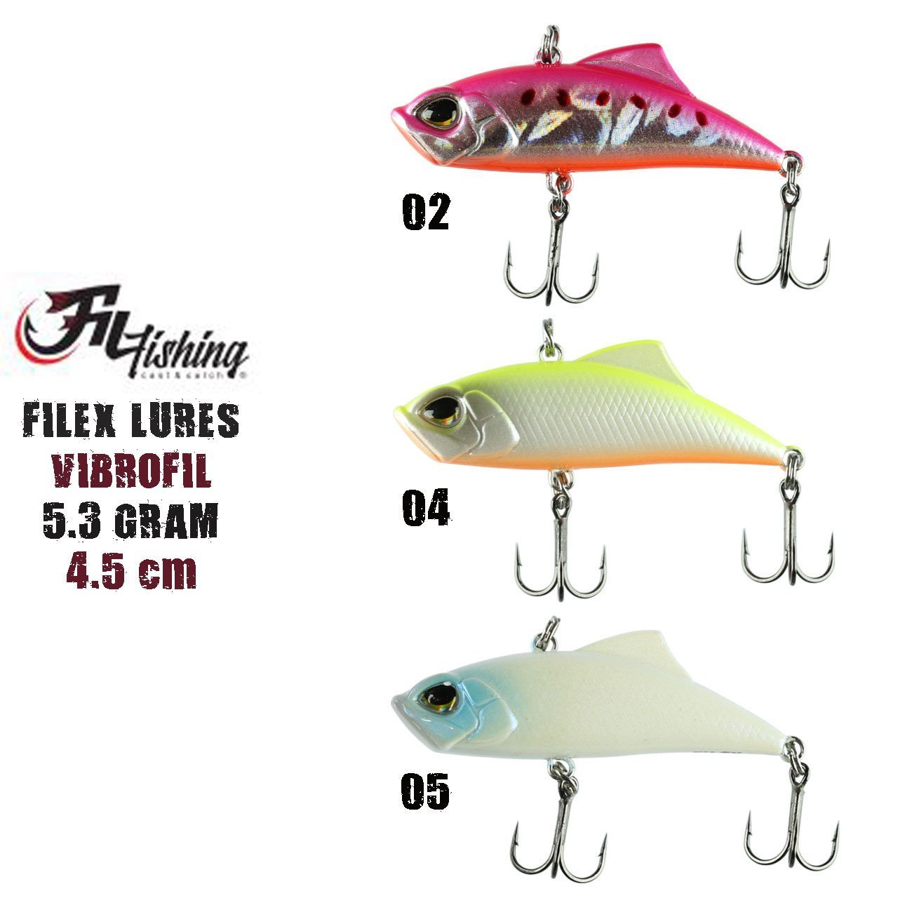 Vibrofil 45 Mm 5.3 Gr Sinking Rapala 05