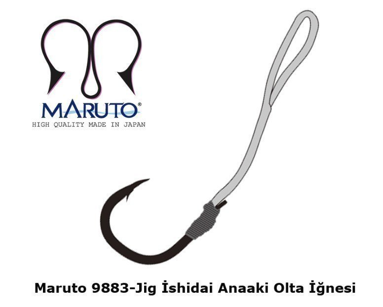 Maruto 9883 Siyah Nikel Jig İğnesi No:5/0 (2Pcs)