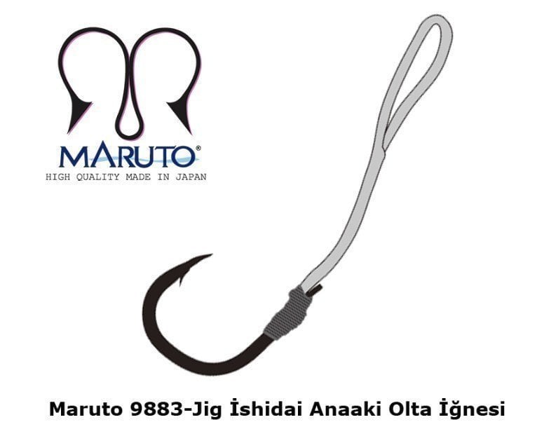 Maruto 9883 Siyah Nikel Jig İğnesi No:3/0 (2Pcs)