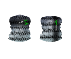 Fujin Neck Gaiter Boyunluk Aqua Blue Fish