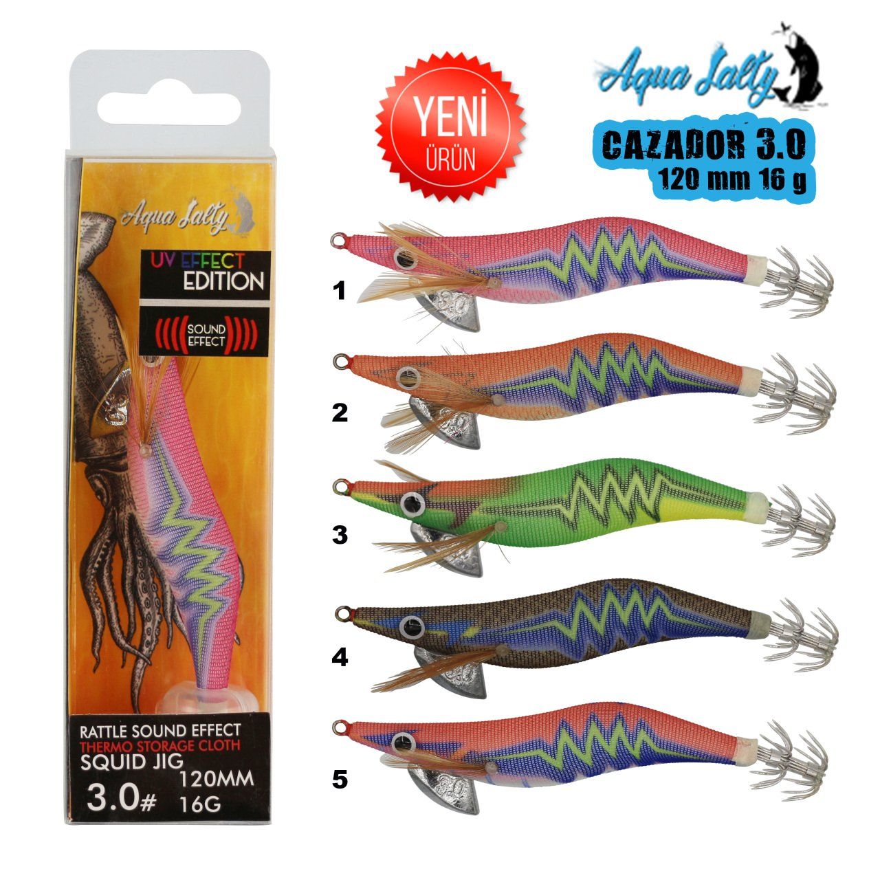 Cazador Squid Jig Kalamar Zokası 120Mm 16G 3.0