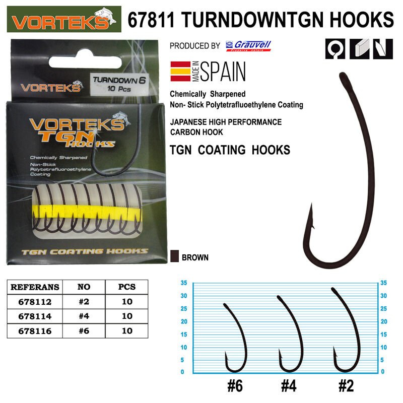 Vorteks  67811 Turndown Tgn  Sazan İğnesi 10 Adet