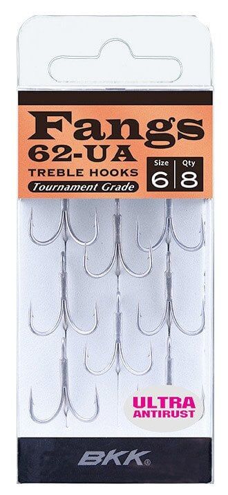 BKK Fangs-62 UA Üçlü Olta İğnesi 12 8 Pcs
