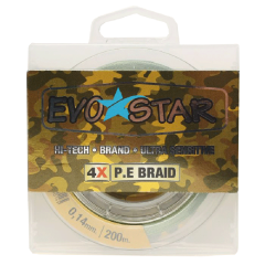 EVOSTAR 4 Kat Örgü PE İp Misina 200m (0.10-0.28mm arası)