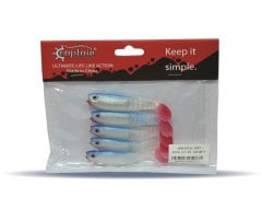 Captain 3569 Style Soft 8cm Levrek Silikonu 5'li Paket Suni Yem