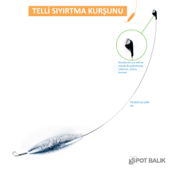 Evostar Çelik Telli Sıyırtma Olta Kurşunu 2