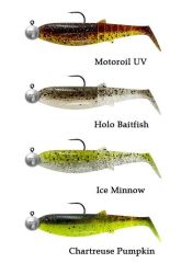 Savage Gear Cannibal Shad 6.8cm 3gr+5gr #1/0 Clear Water 4+4 Adet Suni Yem