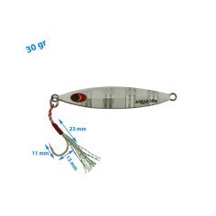Aqua Salty Multi Jig Zebra Glow 30 gr - 7