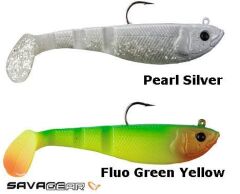 Savage gear Soft 4Play Shad 7.2 cm 8 gr 3 Adet Sahte Balık Fluo Green Yellow