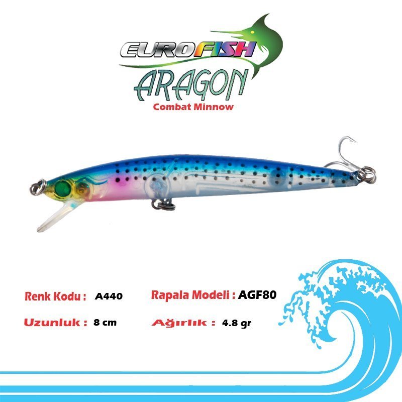 Eurofish Aragon Maket Balık 8 cm A440