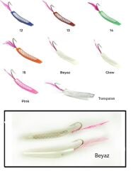 Captain 3625 Feather Jig 5cm Silikon Suni Yem 2'li Paket