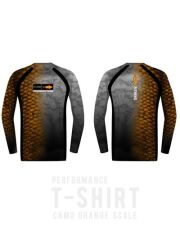 Fujin Performance T-Shirt Camo Orange Scale
