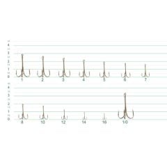 DFT 3553 3lü Olta İğnesi No:02 1/25
